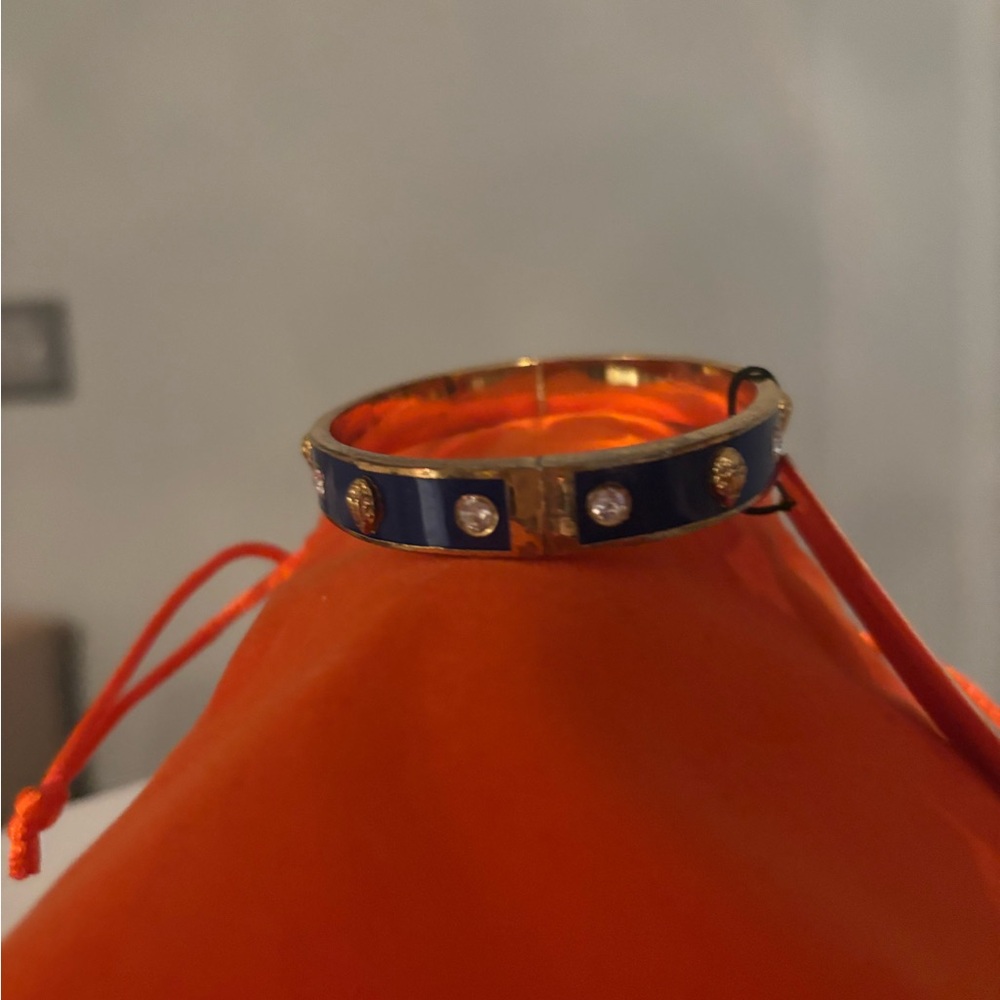 Kurt Geiger London bangle bracelet navy and gold